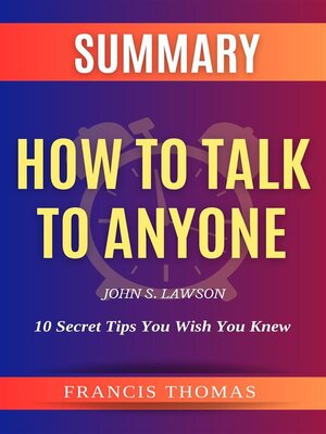 cover image of Summary of How to Talk to Anyone by John S. Lawson
